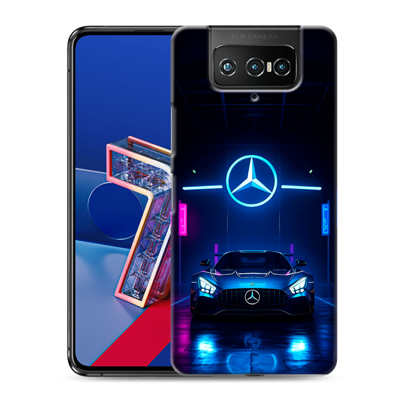 Силиконовый противоударный чехол на ASUS ZenFone 7 с принтом Mercedes Мерседес Силиконовый противоударный чехол на ASUS ZenFone 7 с принтом Mercedes Мерседес