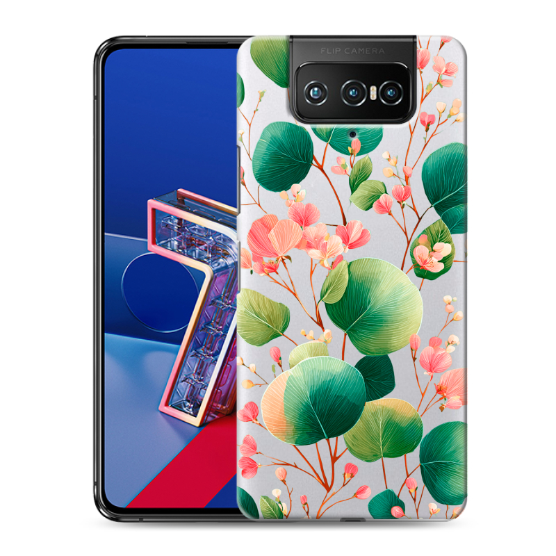 Силиконовый противоударный чехол на ASUS ZenFone 7 с принтом женский Силиконовый противоударный чехол на ASUS ZenFone 7 с принтом женский