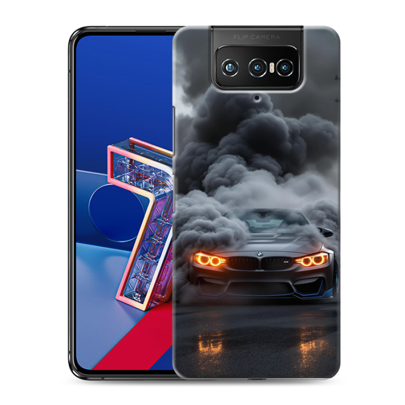 Силиконовый противоударный чехол на ASUS ZenFone 7 с принтом BMW БМВ Силиконовый противоударный чехол на ASUS ZenFone 7 с принтом BMW БМВ