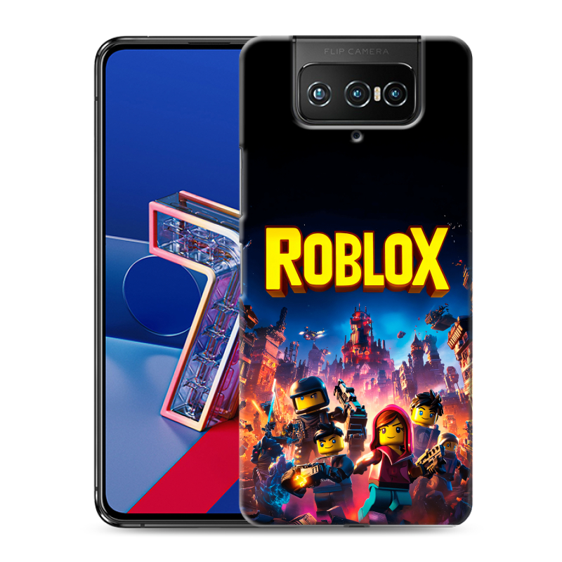 Силиконовый чехол на ASUS ZenFone 7 с принтом Roblox Роблокс Силиконовый чехол на ASUS ZenFone 7 с принтом Roblox Роблокс