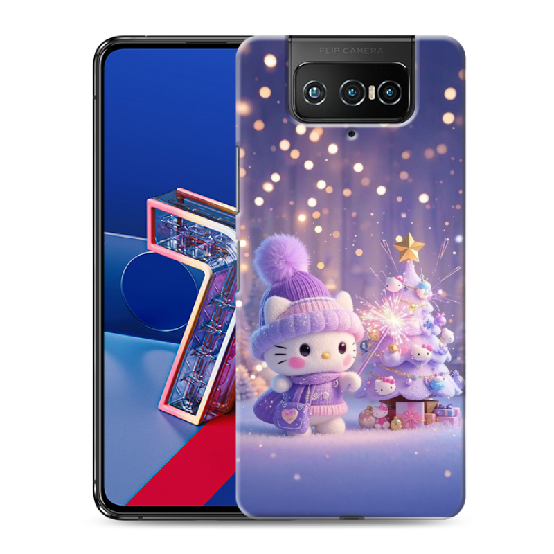 Силиконовый чехол на ASUS ZenFone 7 с принтом Новый год Силиконовый чехол на ASUS ZenFone 7 с принтом Новый год