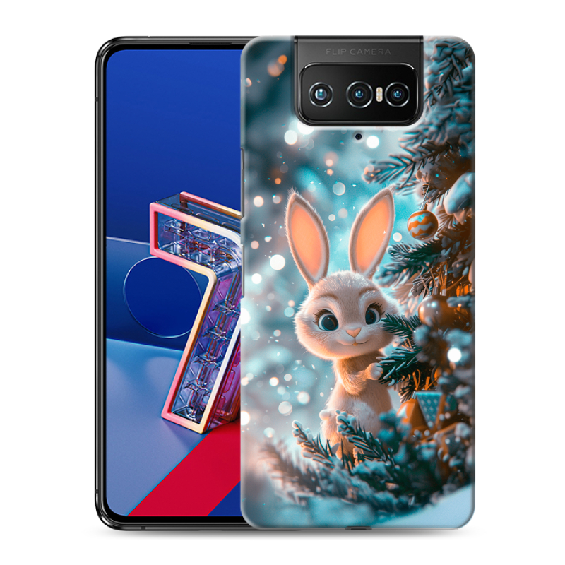 Силиконовый чехол на ASUS ZenFone 7 с принтом Новый год Силиконовый чехол на ASUS ZenFone 7 с принтом Новый год