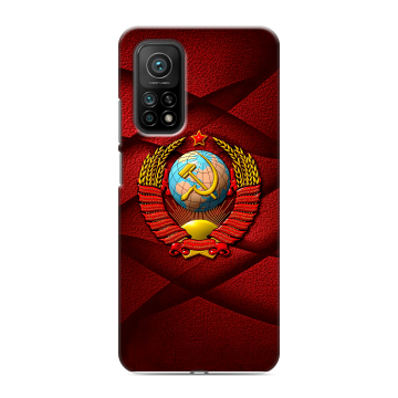 Силиконовый чехол на Xiaomi Mi 10T с принтом Герб СССР Силиконовый чехол на Xiaomi Mi 10T с принтом Герб СССР