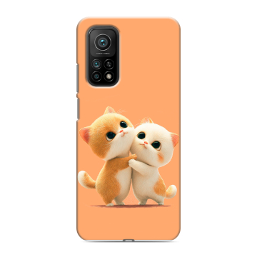 Силиконовый чехол на Xiaomi Mi 10T с принтом Милые котики Силиконовый чехол на Xiaomi Mi 10T с принтом Милые котики