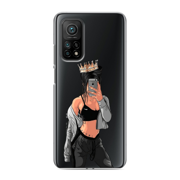 Силиконовый чехол на Xiaomi Mi 10T с принтом Женские принты Силиконовый чехол на Xiaomi Mi 10T с принтом Женские принты