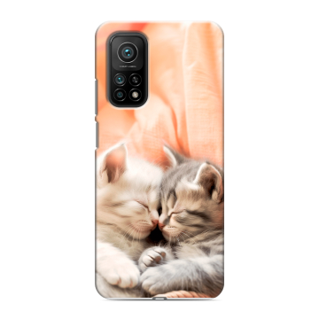 Силиконовый чехол на Xiaomi Mi 10T с принтом Котята Силиконовый чехол на Xiaomi Mi 10T с принтом Котята