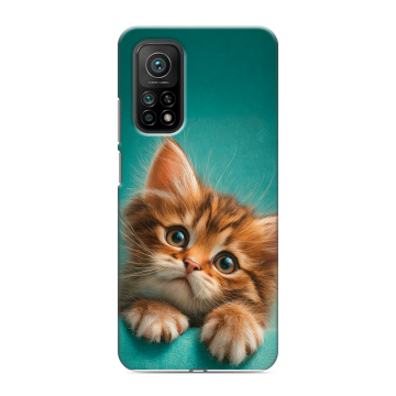 Силиконовый чехол на Xiaomi Mi 10T с принтом котенок Силиконовый чехол на Xiaomi Mi 10T с принтом котенок