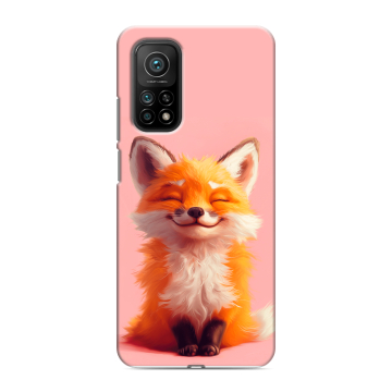 Силиконовый чехол на Xiaomi Mi 10T с принтом милая лиса Силиконовый чехол на Xiaomi Mi 10T с принтом милая лиса
