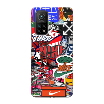 Силиконовый чехол на Xiaomi Mi 10T с принтом Найк Nike яркий Силиконовый чехол на Xiaomi Mi 10T с принтом Найк Nike яркий