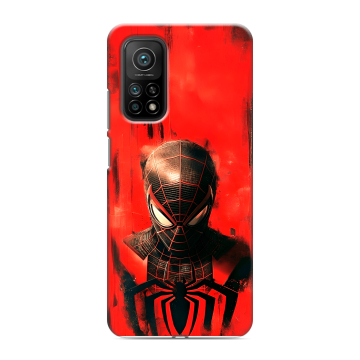 Силиконовый чехол на Xiaomi Mi 10T с принтом человек паук spiderman Силиконовый чехол на Xiaomi Mi 10T с принтом человек паук spiderman