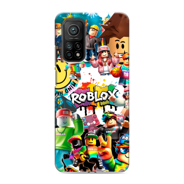 Силиконовый чехол на Xiaomi Mi 10T с принтом Roblox Роблокс