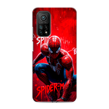 Силиконовый чехол на Xiaomi Mi 10T с принтом Spiderman Человек паук