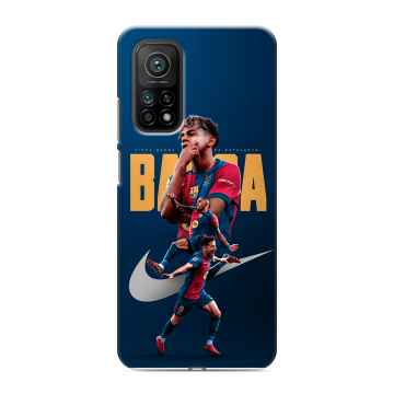 Силиконовый чехол на Xiaomi Mi 10T с принтом Барселона Barca Yamal Силиконовый чехол на Xiaomi Mi 10T с принтом Барселона Barca Yamal
