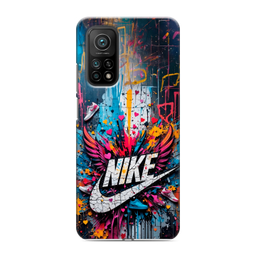 Силиконовый чехол на Xiaomi Mi 10T с принтом Nike Найк Силиконовый чехол на Xiaomi Mi 10T с принтом Nike Найк