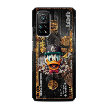Силиконовый чехол на Xiaomi Mi 10T с принтом Дональд Дак Доллар Силиконовый чехол на Xiaomi Mi 10T с принтом Дональд Дак Доллар