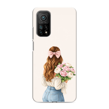 Силиконовый чехол на Xiaomi Mi 10T с принтом женский Силиконовый чехол на Xiaomi Mi 10T с принтом женский