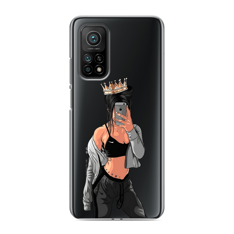 Силиконовый противоударный чехол на Xiaomi Mi 10T с принтом Женские принты Силиконовый противоударный чехол на Xiaomi Mi 10T с принтом Женские принты