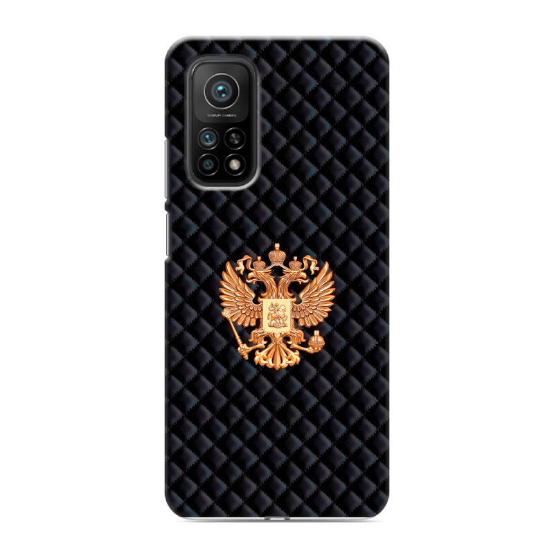 Силиконовый чехол на Xiaomi Mi 10T с принтом Герб России принт Силиконовый чехол на Xiaomi Mi 10T с принтом Герб России принт