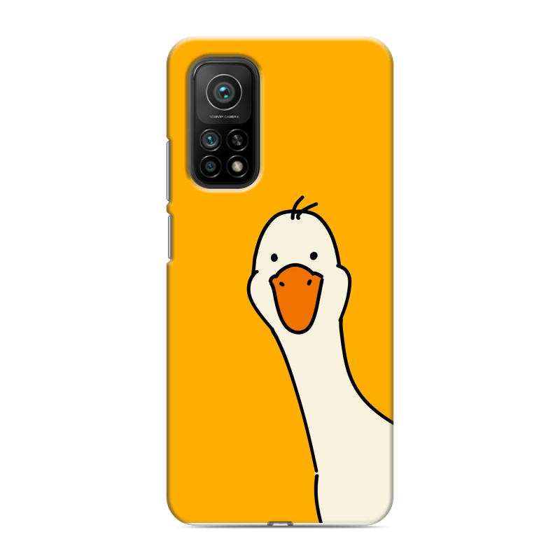 Силиконовый чехол на Xiaomi Mi 10T с принтом Утка Силиконовый чехол на Xiaomi Mi 10T с принтом Утка