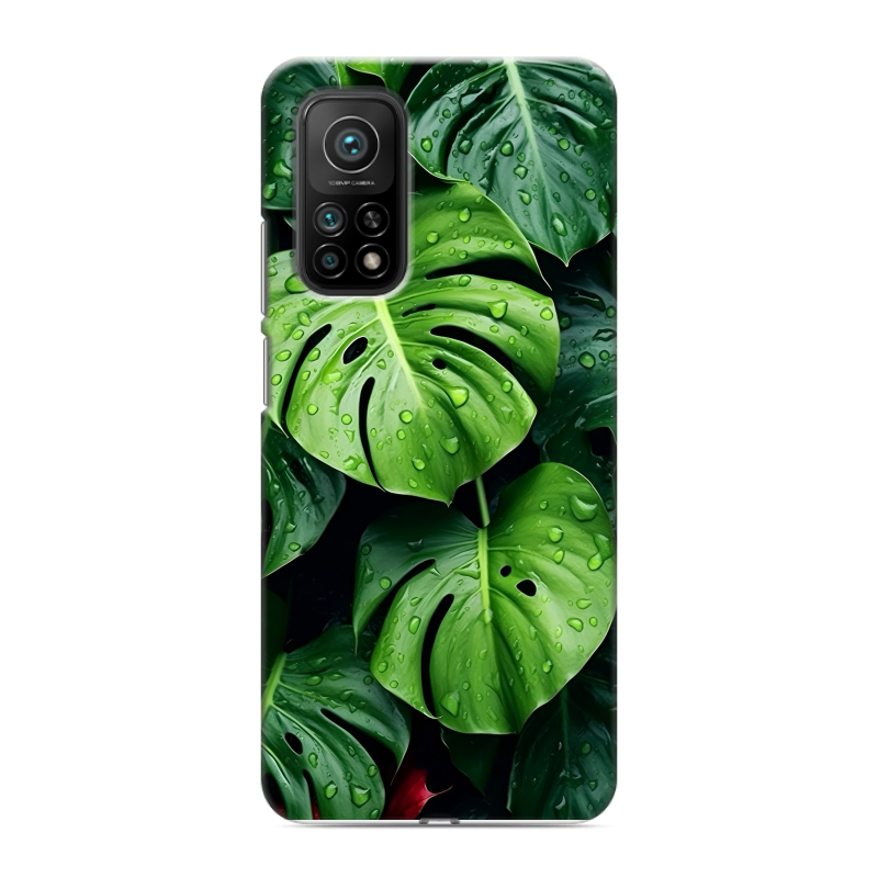 Силиконовый чехол на Xiaomi Mi 10T с принтом Листья Силиконовый чехол на Xiaomi Mi 10T с принтом Листья