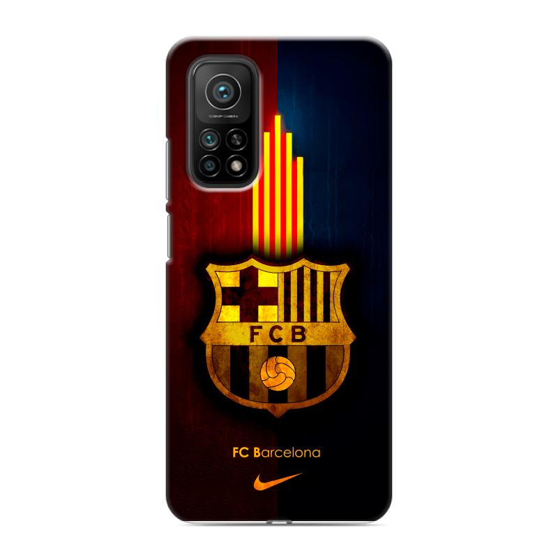 Силиконовый противоударный чехол на Xiaomi Mi 10T с принтом Барселона Barcelona Силиконовый противоударный чехол на Xiaomi Mi 10T с принтом Барселона Barcelona