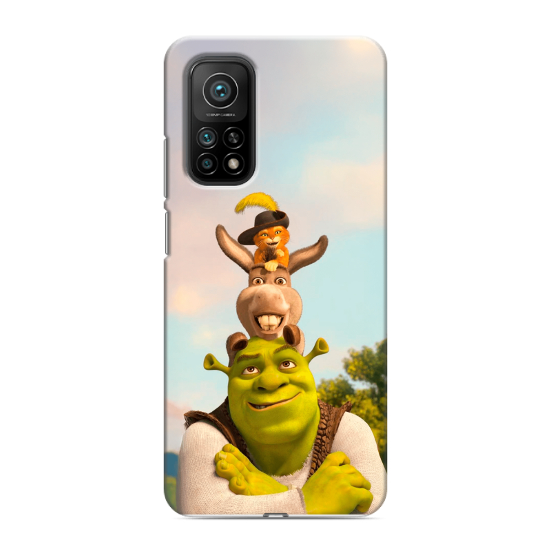 Силиконовый чехол на Xiaomi Mi 10T с принтом Шрек Shrek Силиконовый чехол на Xiaomi Mi 10T с принтом Шрек Shrek