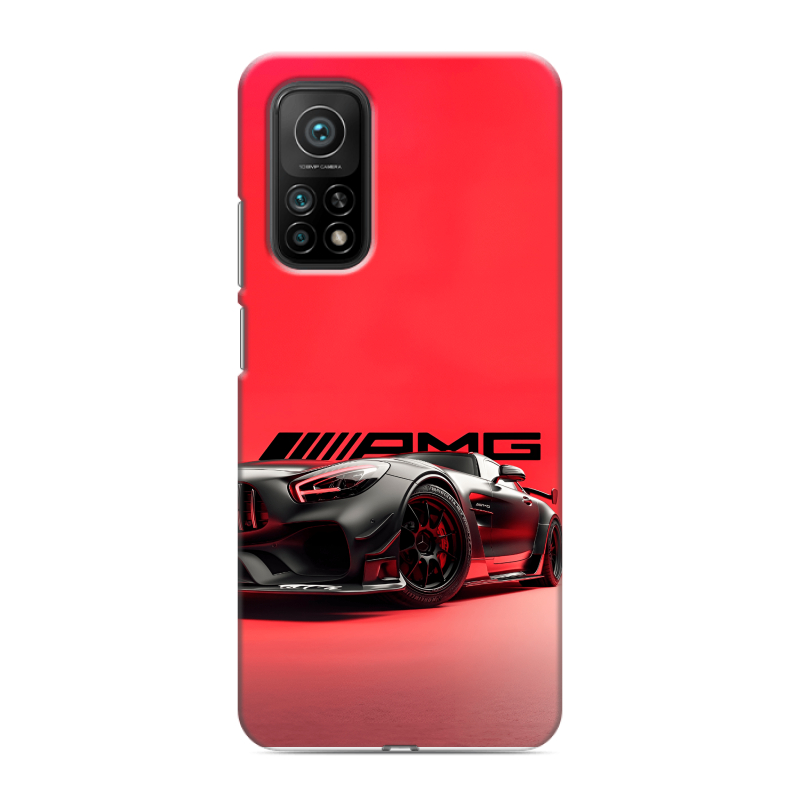 Силиконовый противоударный чехол на Xiaomi Mi 10T с принтом Мерседес Mercedes AMG Силиконовый противоударный чехол на Xiaomi Mi 10T с принтом Мерседес Mercedes AMG
