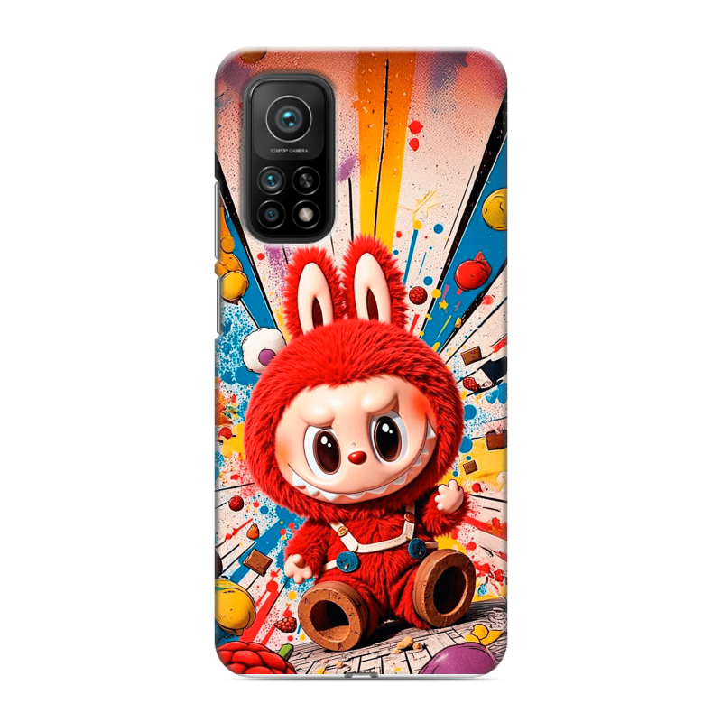Пластиковый чехол на Xiaomi Mi 10T с принтом Labubu Лабубу Пластиковый чехол на Xiaomi Mi 10T с принтом Labubu Лабубу