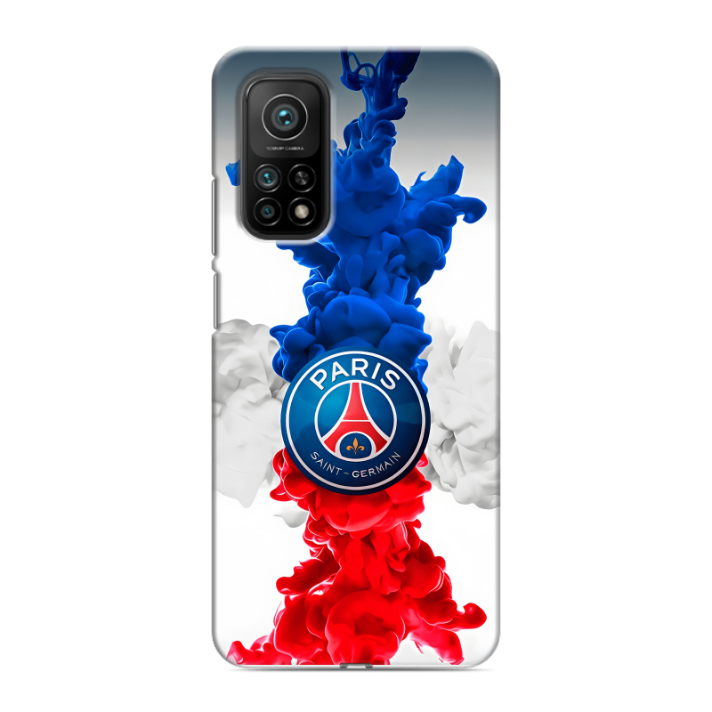 Силиконовый чехол на Xiaomi Mi 10T с принтом PSG ПСЖ Силиконовый чехол на Xiaomi Mi 10T с принтом PSG ПСЖ