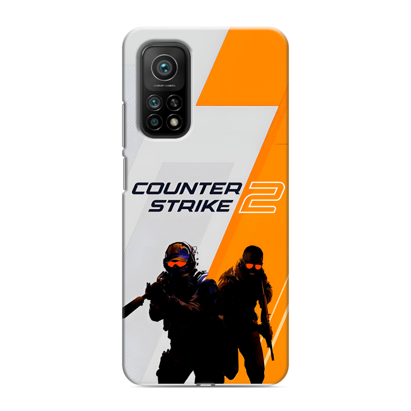Силиконовый противоударный чехол на Xiaomi Mi 10T с принтом Counter Strike Силиконовый противоударный чехол на Xiaomi Mi 10T с принтом Counter Strike