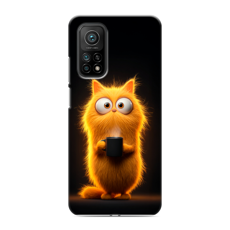 Силиконовый чехол на Xiaomi Mi 10T с принтом Смешной кот Силиконовый чехол на Xiaomi Mi 10T с принтом Смешной кот