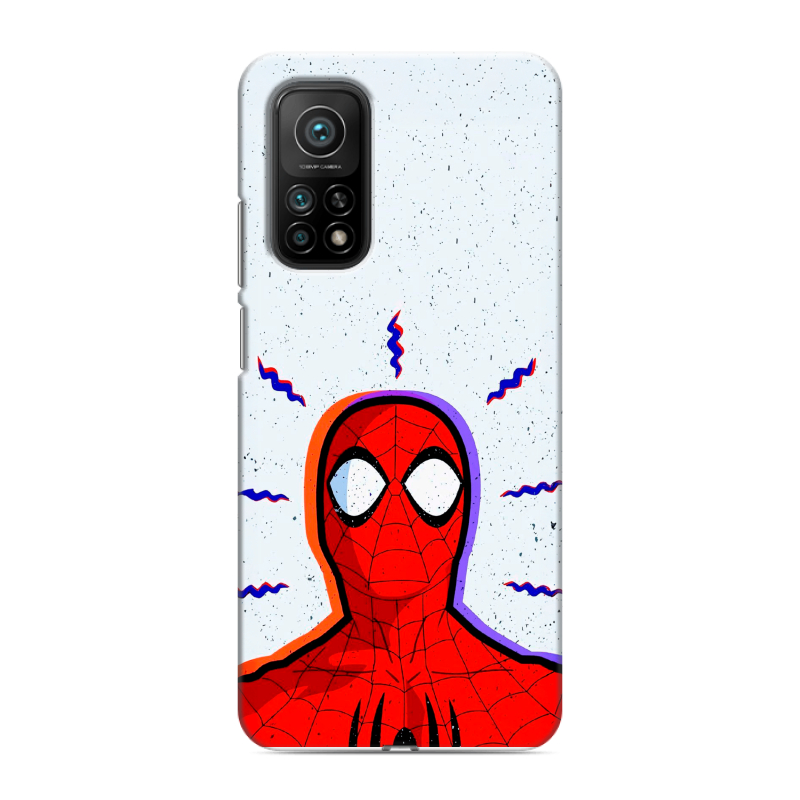 Пластиковый чехол на Xiaomi Mi 10T с принтом Spiderman Человек паук Пластиковый чехол на Xiaomi Mi 10T с принтом Spiderman Человек паук