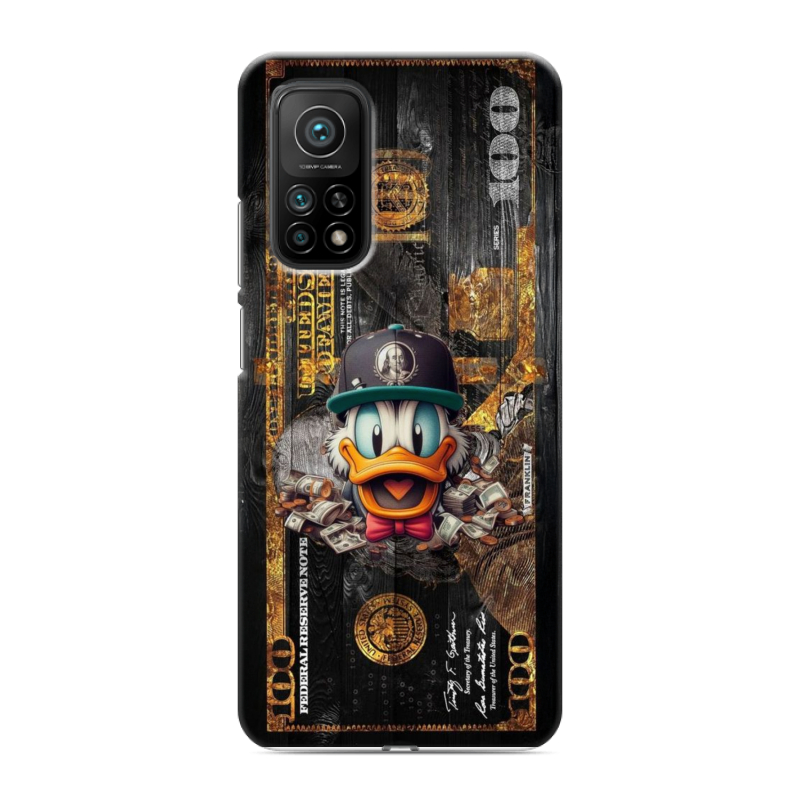 Пластиковый чехол на Xiaomi Mi 10T с принтом Дональд Дак Доллар Пластиковый чехол на Xiaomi Mi 10T с принтом Дональд Дак Доллар