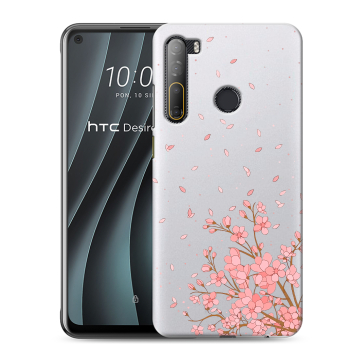Силиконовый чехол на HTC Desire 20 Pro с принтом Ветка сакуры