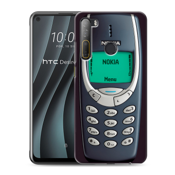 Силиконовый чехол на HTC Desire 20 Pro с принтом Старый телефон Силиконовый чехол на HTC Desire 20 Pro с принтом Старый телефон