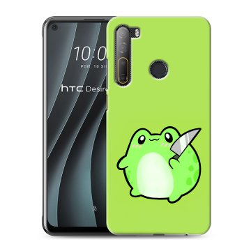 Силиконовый чехол на HTC Desire 20 Pro с принтом Лягушенок