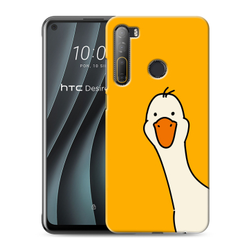 Силиконовый чехол на HTC Desire 20 Pro с принтом Утка