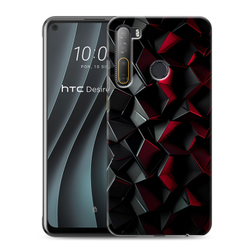 Силиконовый чехол на HTC Desire 20 Pro с принтом Абстракция