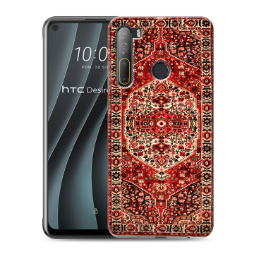 Силиконовый чехол на HTC Desire 20 Pro с принтом Ковер