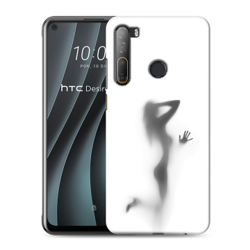 Силиконовый чехол на HTC Desire 20 Pro с принтом Силуэт