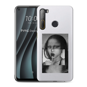 Силиконовый чехол на HTC Desire 20 Pro с принтом Мона Лиза