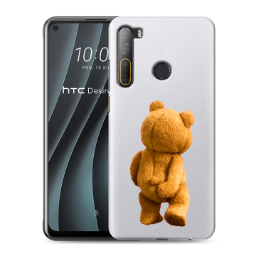 Силиконовый чехол на HTC Desire 20 Pro с принтом Медведь