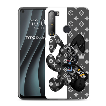 Силиконовый чехол на HTC Desire 20 Pro с принтом Луи робот