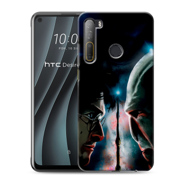 Силиконовый чехол на HTC Desire 20 Pro с принтом Гарри Поттер Harry Potter