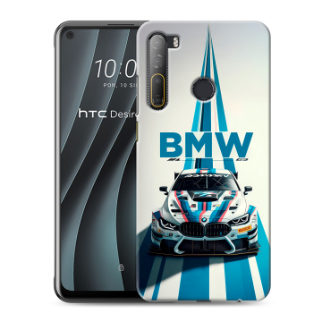 Силиконовый чехол на HTC Desire 20 Pro с принтом БМВ BMW