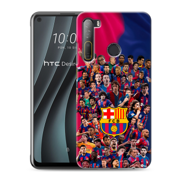 Силиконовый чехол на HTC Desire 20 Pro с принтом Барселона Barcelona