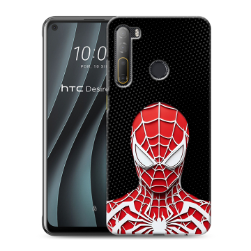 Силиконовый чехол на HTC Desire 20 Pro с принтом человек паук spiderman