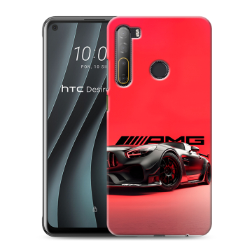 Силиконовый чехол на HTC Desire 20 Pro с принтом Мерседес Mercedes AMG