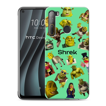Силиконовый чехол на HTC Desire 20 Pro с принтом Шрек Shrek