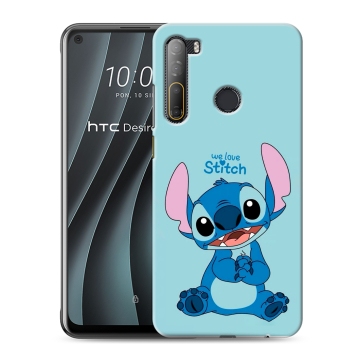 Силиконовый чехол на HTC Desire 20 Pro с принтом Лило и Стич